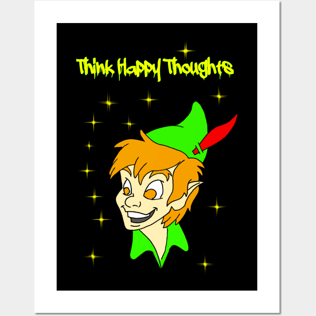 Think Happy Thoughts Wall Art by Blaze_Belushi